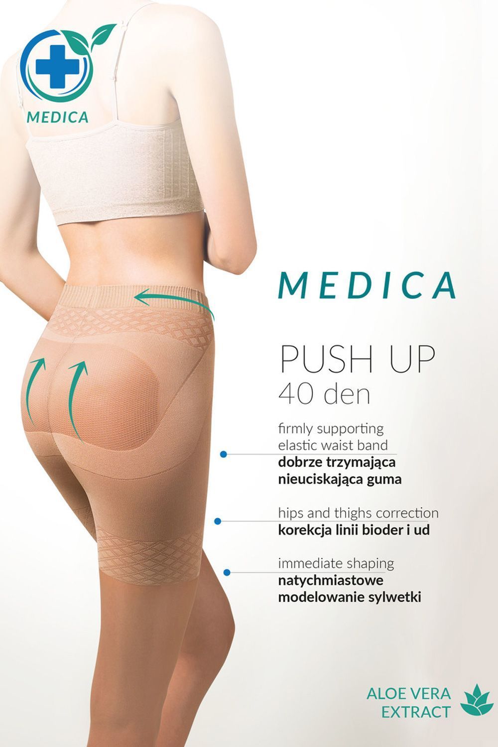 128 Medica Push-Up 40 den Neutro
